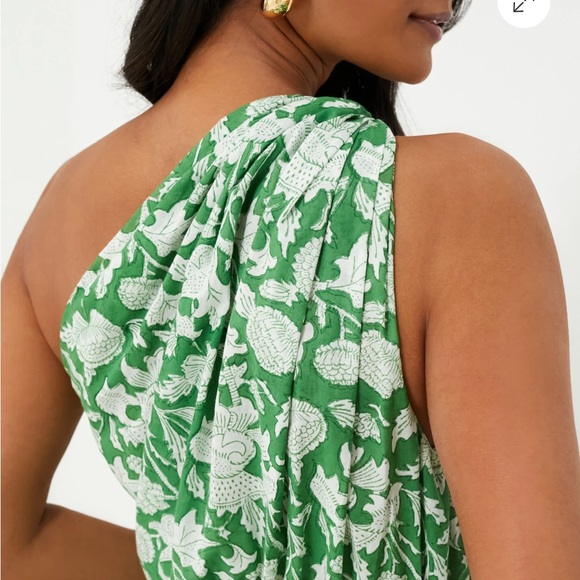 CHARINA SARTE Exclusive Green Botanica Long Dress - Picture 5 of 13